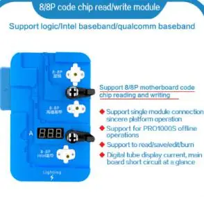 8 8Plus JC PRO 1000S подключение использовать программатор инструмент для iphone 6/6p 6s/6s p 7/7p 8-8p x baseband чип для чтения сохранение горения - Цвет: 8 8Plus