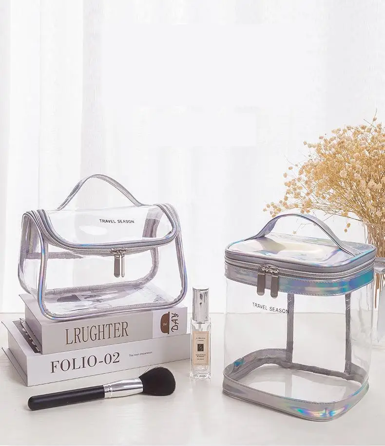 

Fashion Women's Transparent Bag Cosmetic Box Makeup Bag Kosmetyczka Make Up Bag Toiletry Bag Travel Organizer Maleta Maquiagem