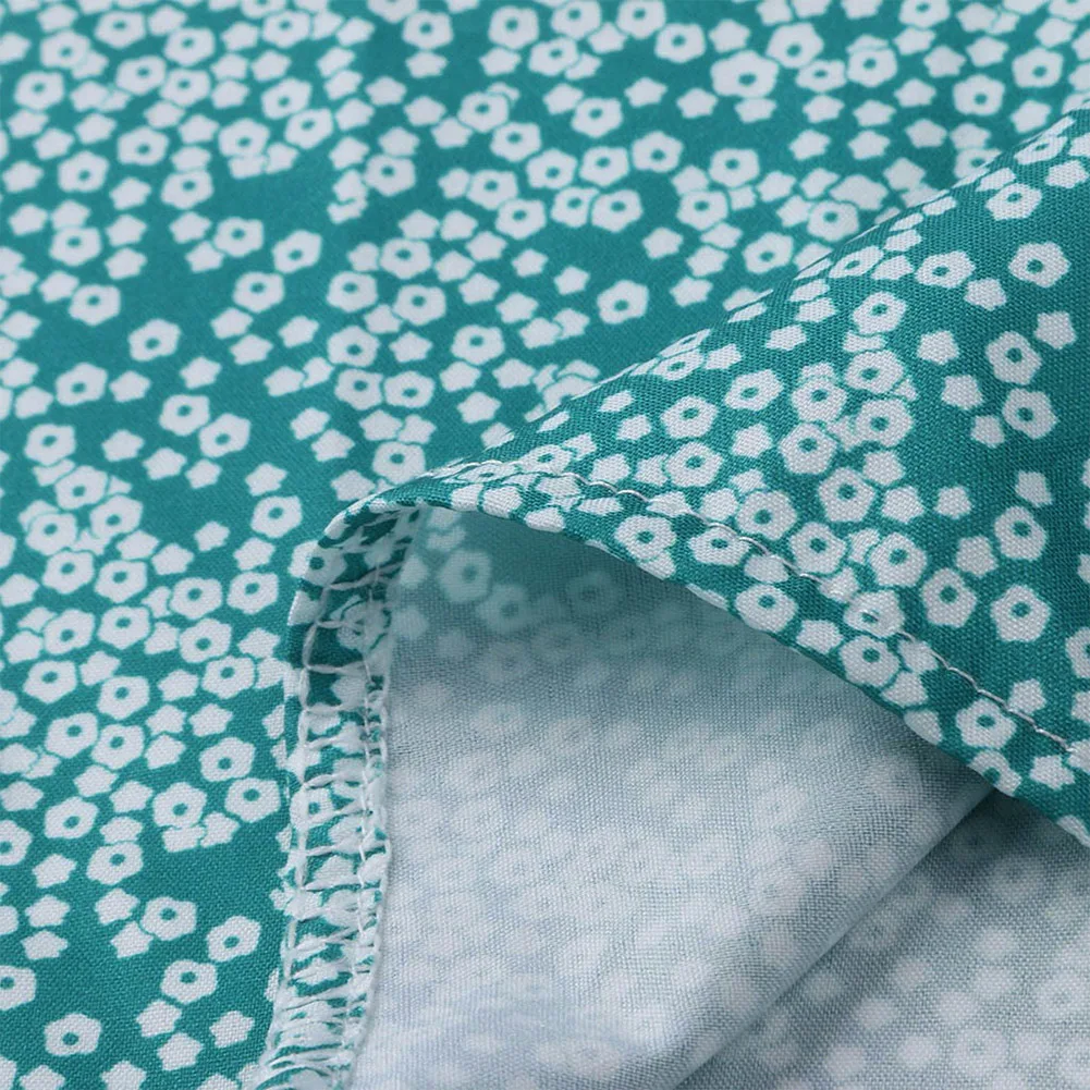 

Women Bohemian Blue Floral Printed Long Dress Lady Summer Sexy Sleeveless Tank Pleated Beach Maxi Dress