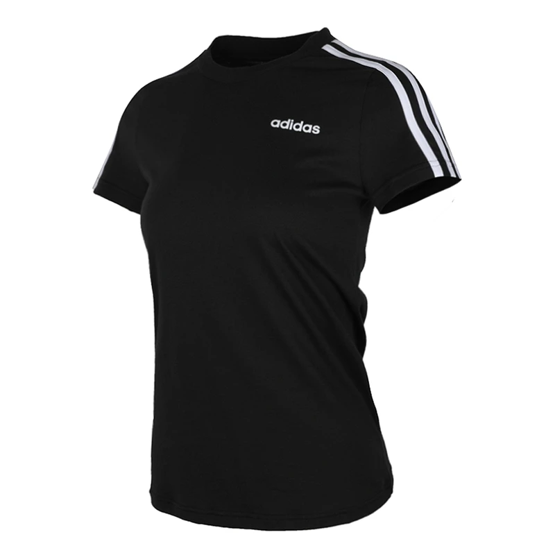 Новое поступление Adidas W E 3S футболка зауженного кроя Для женщин футболки с коротким рукавом спортивный костюм