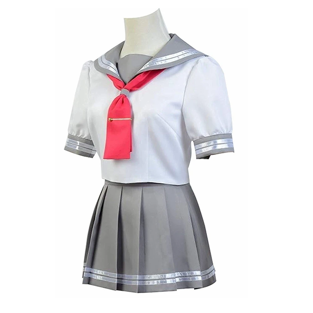 Aşk canlı! Sunshine! Aqaqtakami Chika Cosplay kostüm takım kıyafet japon animesi aşk canlı kadınlar kız denizci okul üniforması