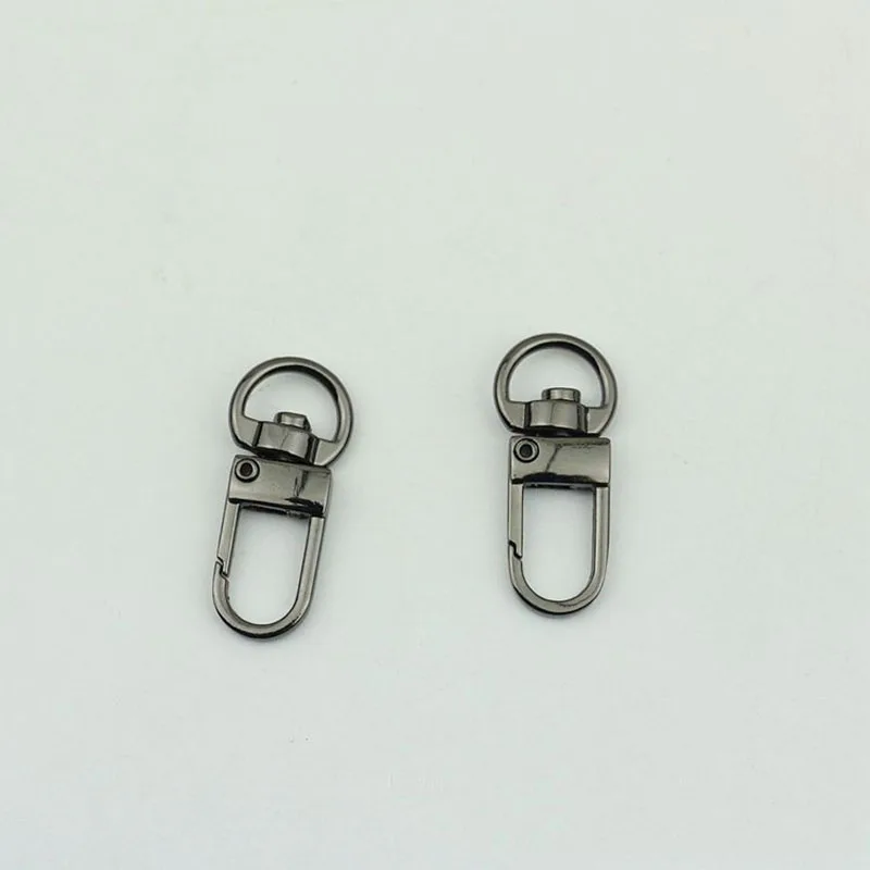 50pcs 10mm Metal Buckles Handbag Strap Lobster Carbiner Swivel Snap Hook Chain Clasp DIY Bags Hardware Sewing Accessories