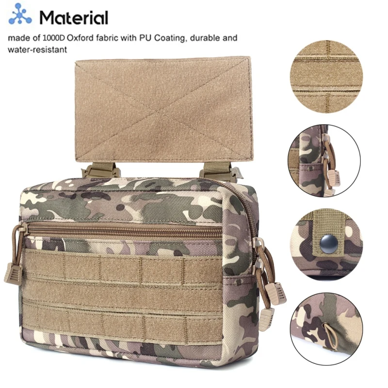 

Outdoor Tactical Pouch EDC Nylon Molle Utility Organizer Pouch Toolkit Knife Pouch Storage Bag Waterproof Hunting Field Pouch