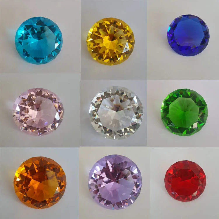

Luxury 80mm crystal k9 glass color DIA lettering creative ornaments craft gifts handmade DIY to send his girlfriend and mother
