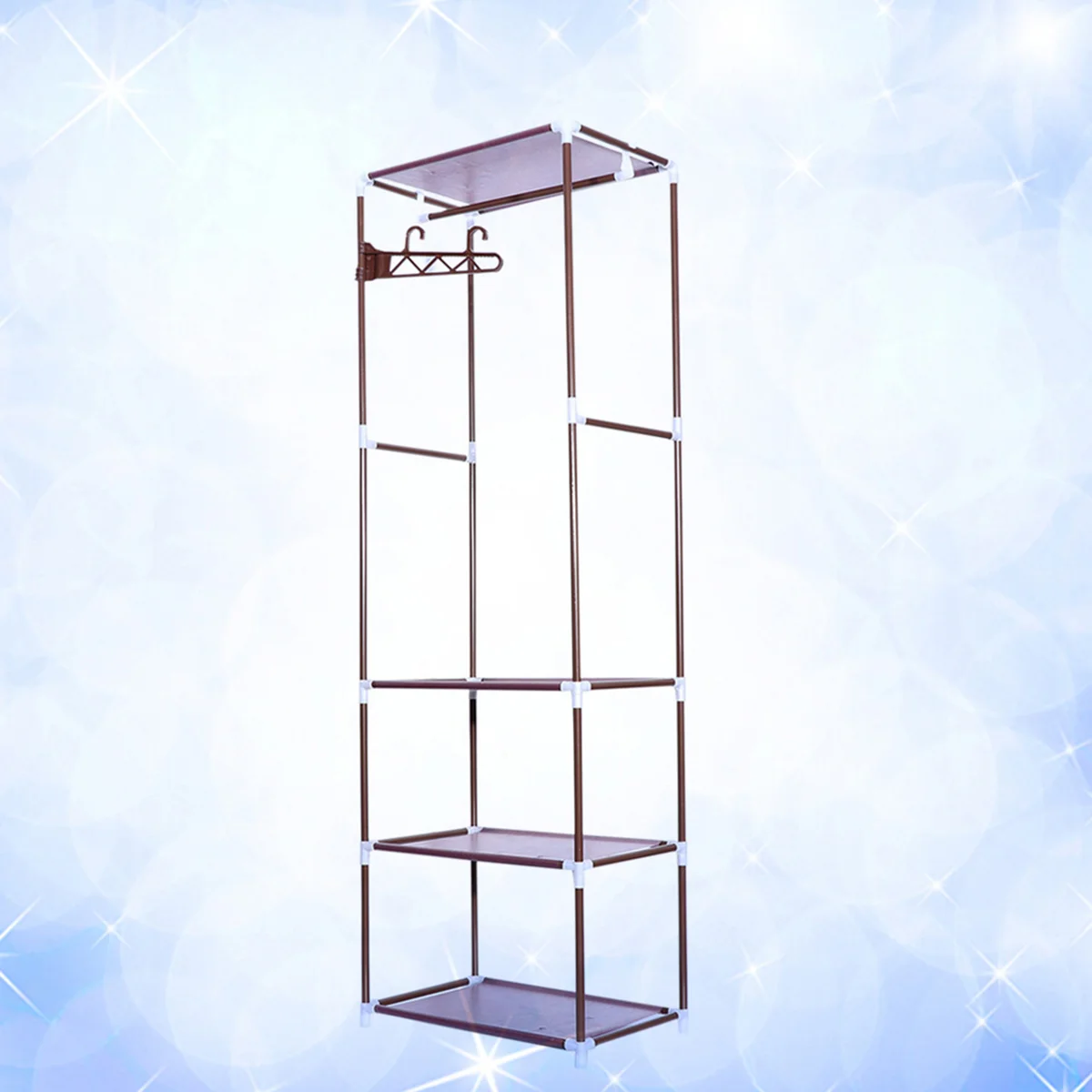 

Портативная напольная вешалка для одежды, органайзер, вешалка для пальто, стойка для хранения, стойка для спальни, вешалка для одежды (бронз...