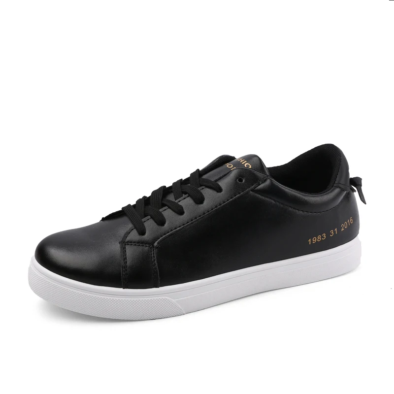 black st475 Новые белые черные туфли обувь для мужчин модные мужские повседневные уличные мужские туфли из искусственной кожи брендовая мужская обувь ST473 - Цвет: black st475
