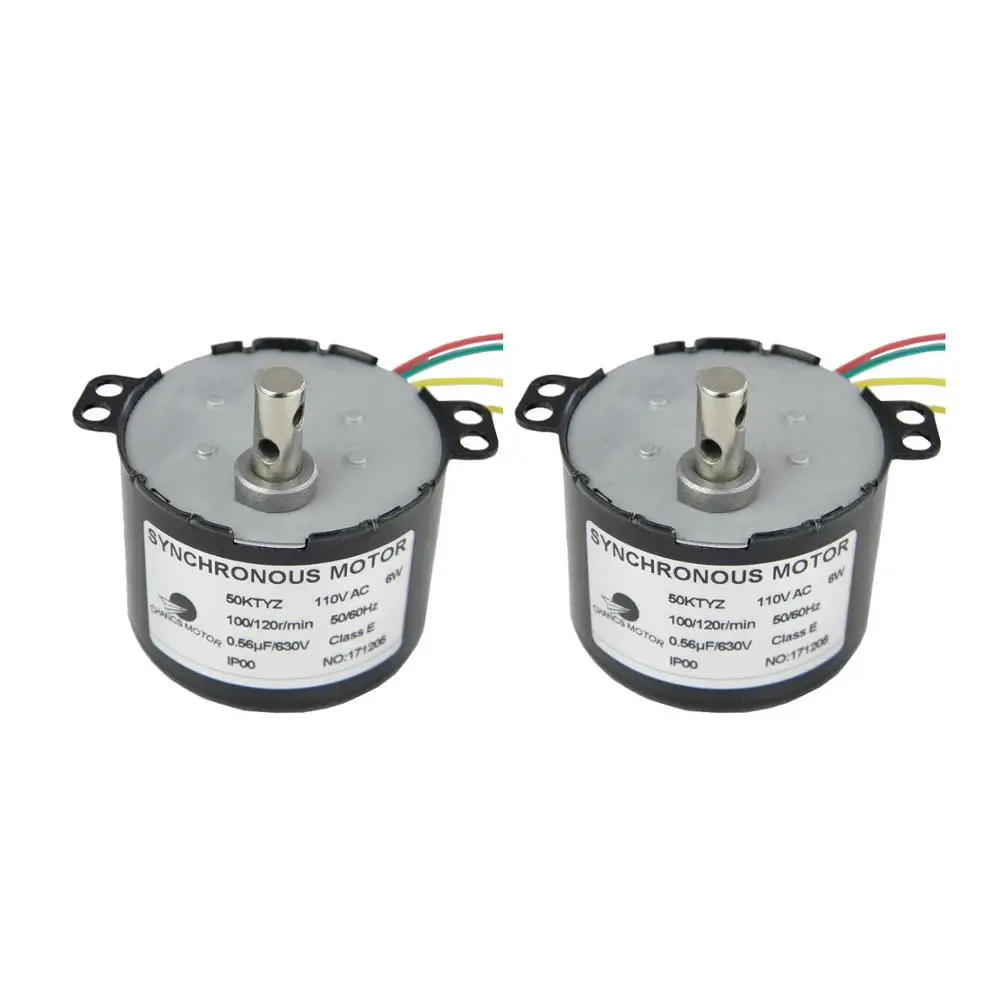 CHACNS мотор-редуктор синхронный 50KTYZ 110V 5-6RPM Синхронный редукционный мотор