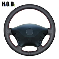 diy black pu artificial leather hand stitched car steering wheel cover for mercedes benz vito 2010 2015 viano w639 2006 2011
