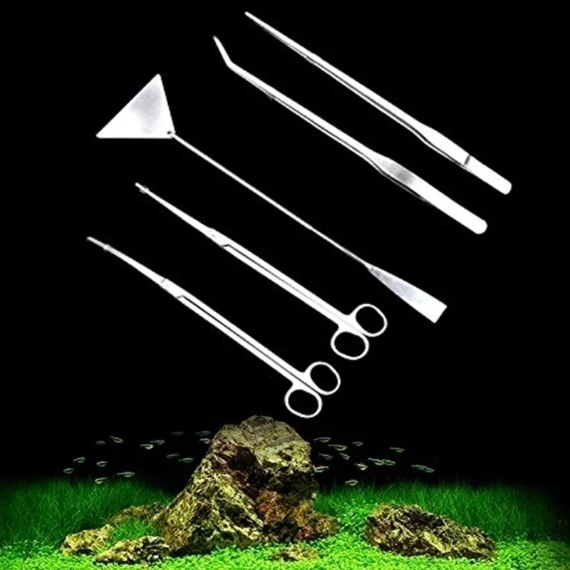 5 шт./компл. живое растение для аквариума набор инструментов ножницы пинцет