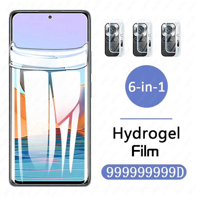 

redme note10pro hydrogel film for xiaomi redmi note 10 pro pro10 note10 pro camera front back screen protector redmy glass film