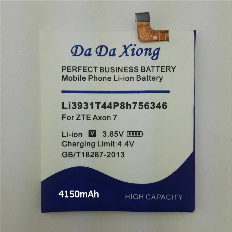 Аккумулятор Da Xiong 4150 мАч LI3931T44P8h756346 для zte Axon 7 5,5 дюймов A2017, батарея для сотового телефона