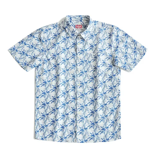 

2021 NewMen Shirt Aloha Shirt Casual Seersucker Shirt Japanese Seersucker Fabric Summer Light and Breathability Slim Fit