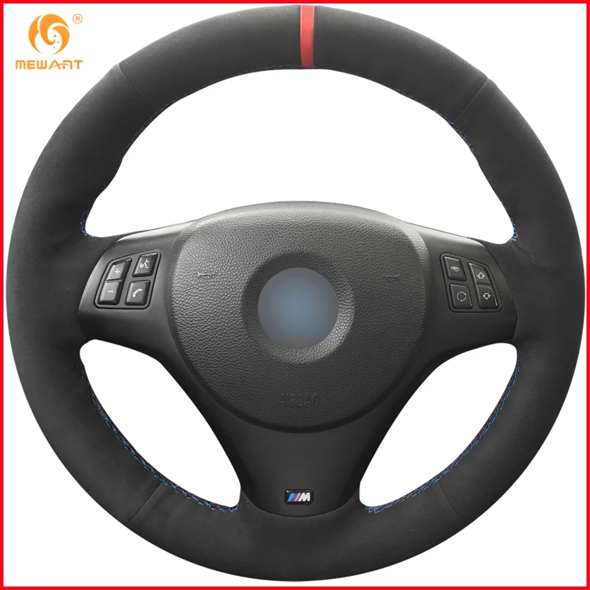 MEWANT черная замшевая искусственная кожа для BMW M3 2008 2009 2010 2011 2012 2013 1 серии M