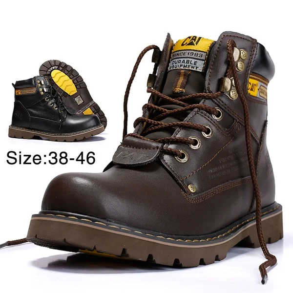 Dragon captain/Новинка Мужские Ботинки Martin Кожаные ботинки ручной работы Коричневые