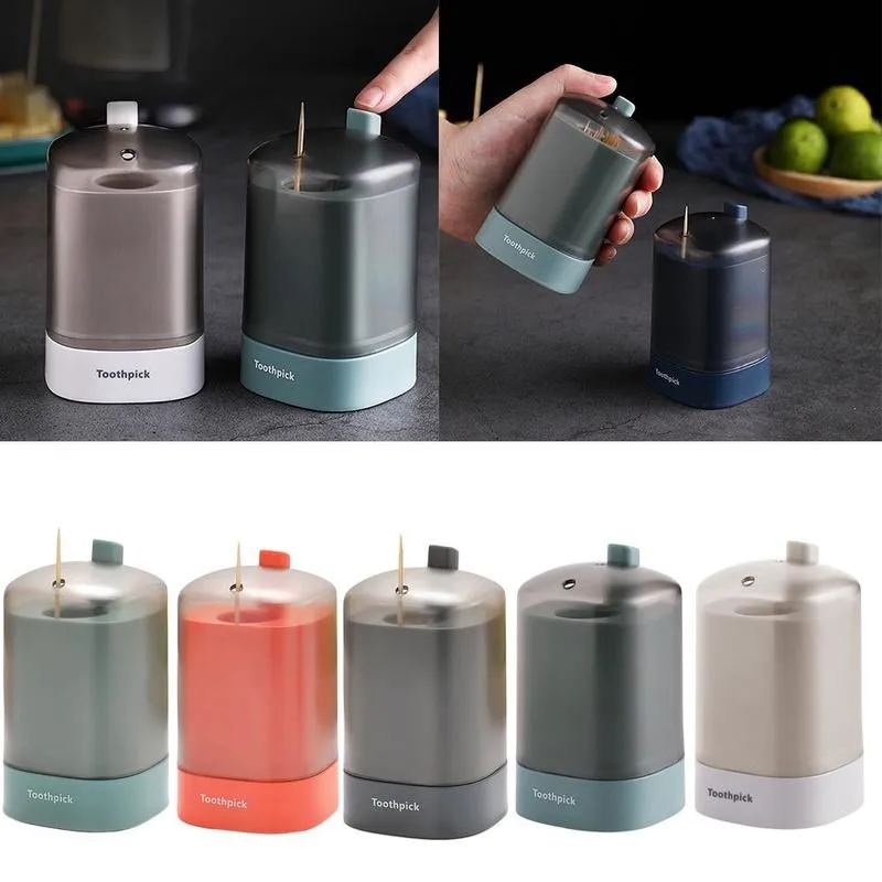 Автоматический держатель для зубных палочек с нажимным креплением съемный