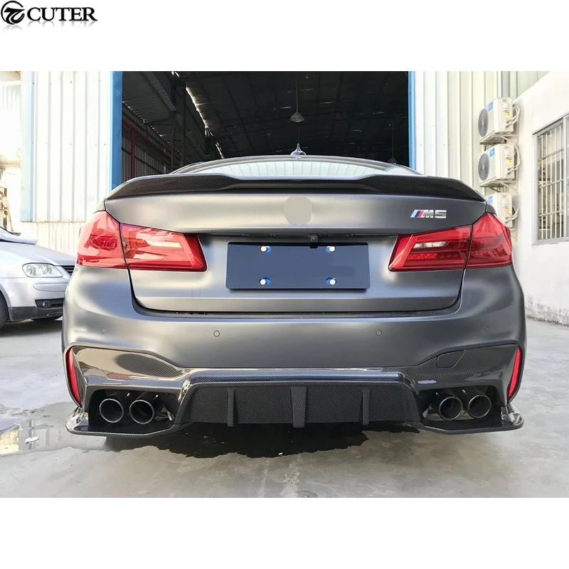 F90 M5 G30 3 шт./компл. 3D стиль Искусственный диффузор заднего бампера для BMW комплект