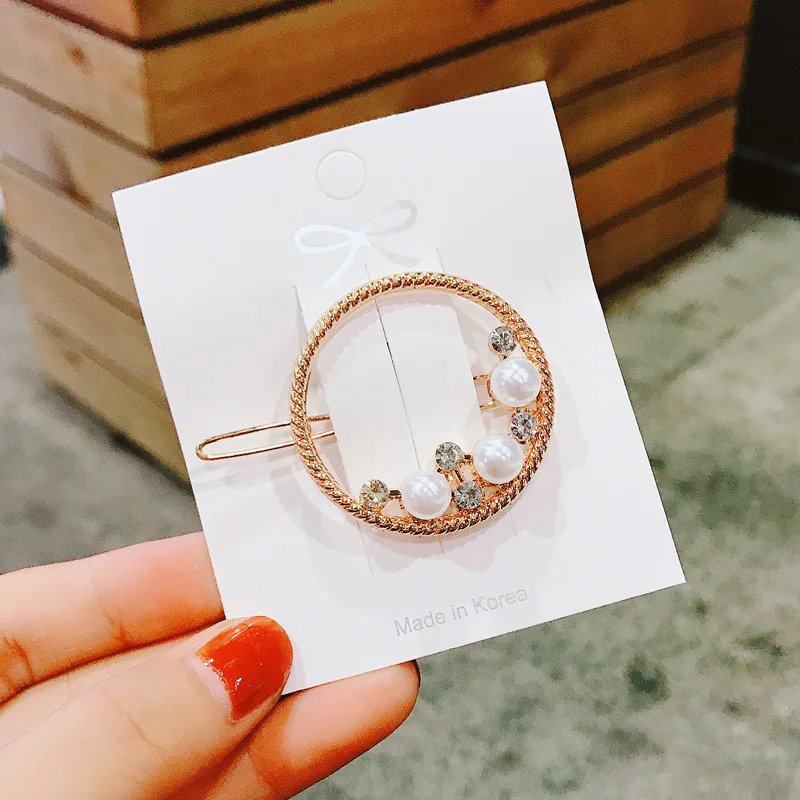 Новые модные женские заколки аксессуары для волос корейские Кристаллы Стразы