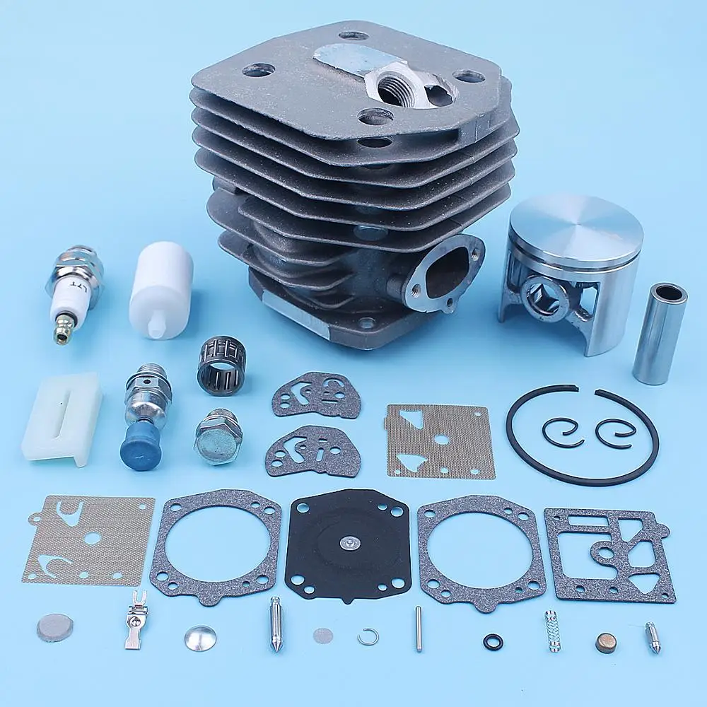 45 мм цилиндр подшипник поршня Carb комплект для HUSQVARNA 154 254 154XP 254XP бензопила свечи зажигания декомпрессии топливный фильтр Запасная часть
