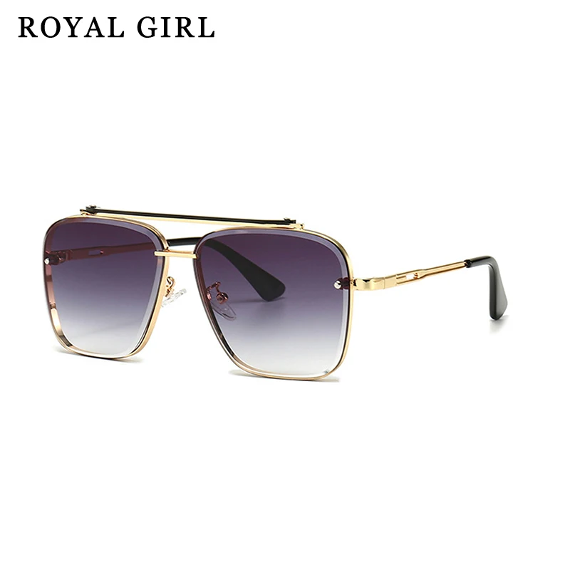 

ROYAL GIRL 2021 New Square Sunglasses Men Women Luxury Vintage Lentes De Sol Hombre Fashion Tide Glasses Classics Gafas SS857