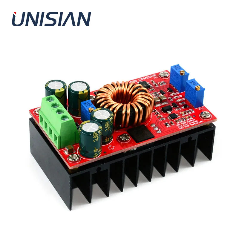 Модуль повышения мощности UNISIAN DC-DC120W, высокомощный модуль зарядки с постоянным напряжением и постоянным током для автомобиля