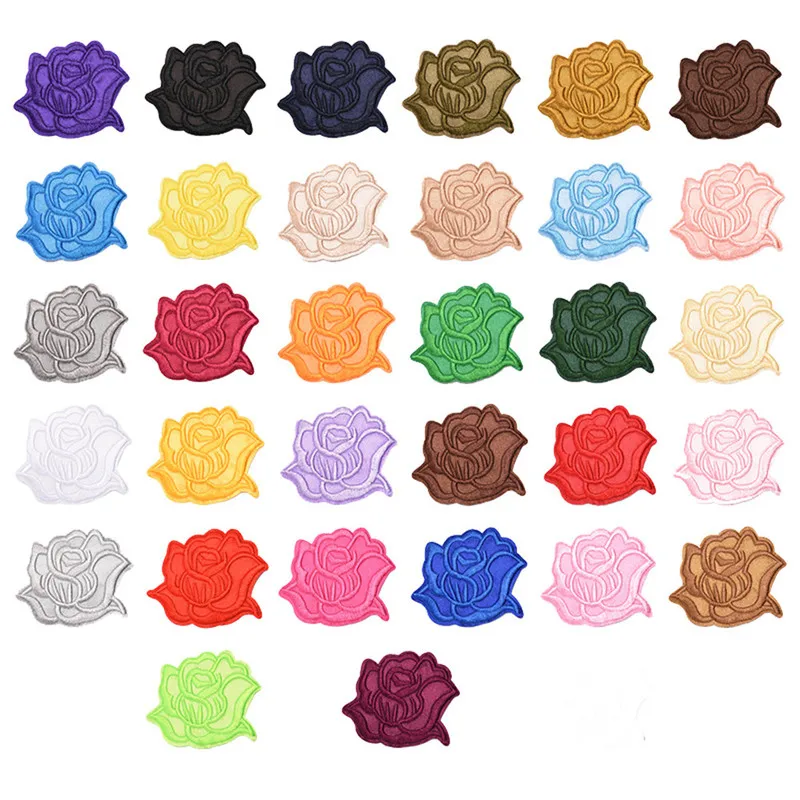 1 шт. аппликация для вышивки в виде Розы|Заплатки| |