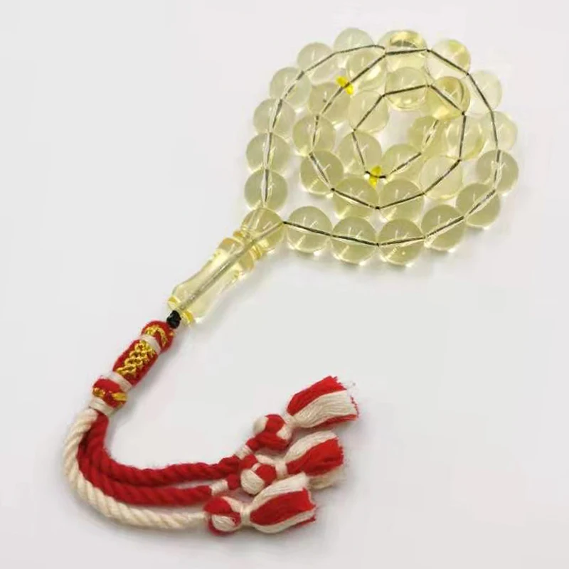 Мусульманские браслеты tasbih синие с цветными полосками из смолы четками ручной