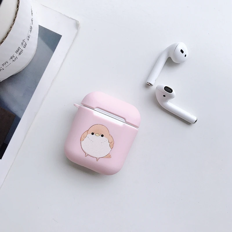 Мягкий матовый ТПУ чехол для наушников AirPods 1/2 с изображением собаки яйца и курицы - Цвет: 6