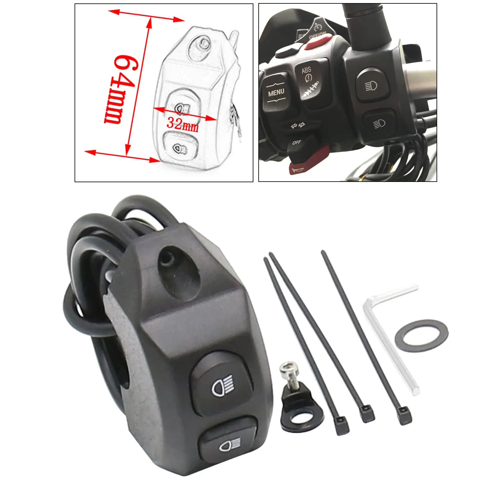 

For BMW R1200GS R 1200 GS R1250GS F850GS F750GS ADV Adventure LC Motorcycle Handle Fog Light Switch Control Smart Relay
