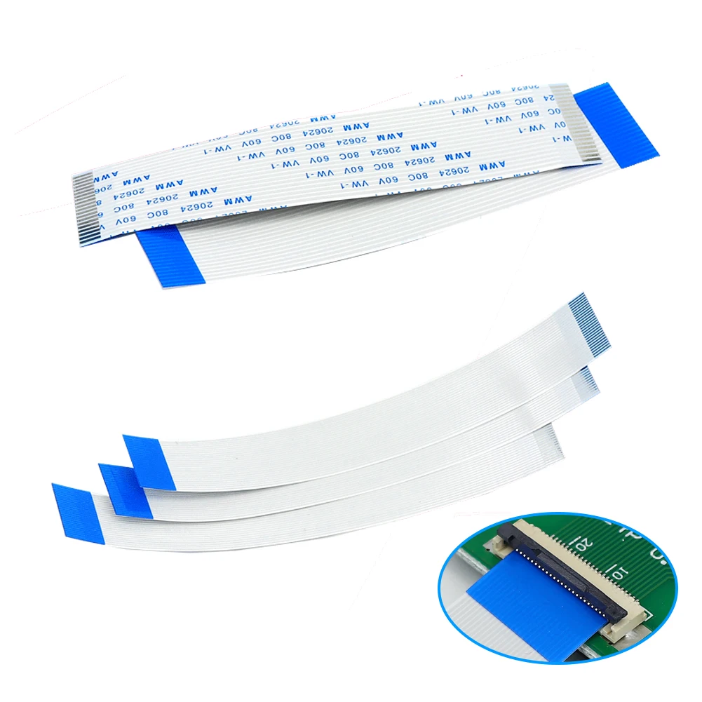 Плоский гибкий кабель TKDMR FFC FPC LCD AWM 20624 80C 60V VW-1 FFC-0.5MM 1 мм 4-контактный разъем 50-300 4P-40P