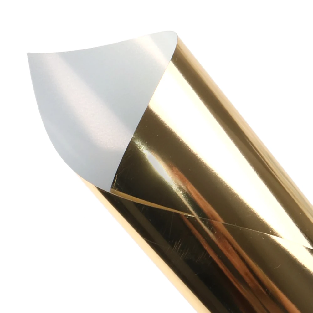 

30.5*25cm Gold Foil PU Heat Transfer Vinyl Iron-On HTV For DIY Fabric Garment Film Vinyl Roll,1Yc11013