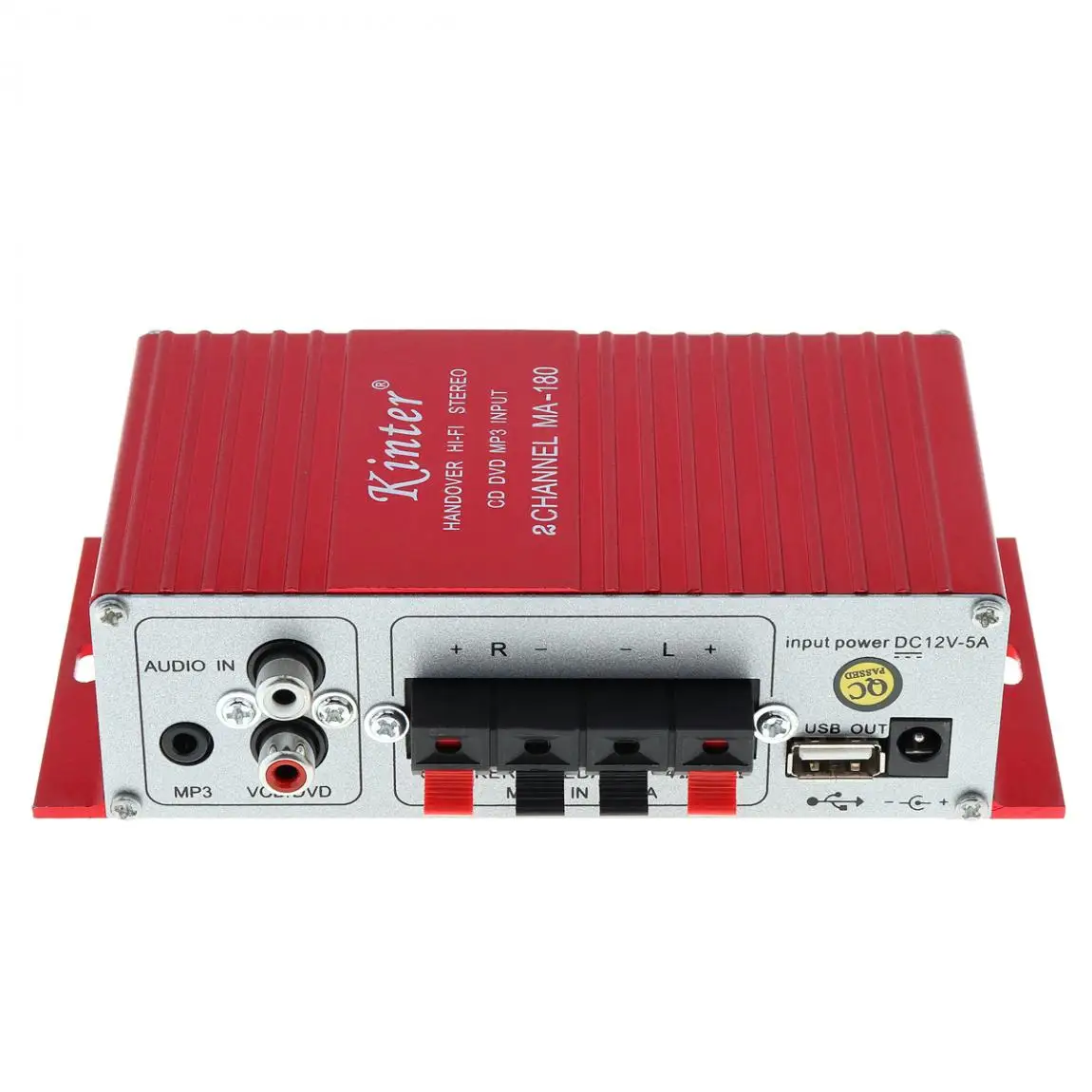Kinter MA-180 мини USB автомобильный аудио усилитель 2CH стереофонический усилитель HiFi для лодки усилитель: Красный 12 в авто усилитель мощности