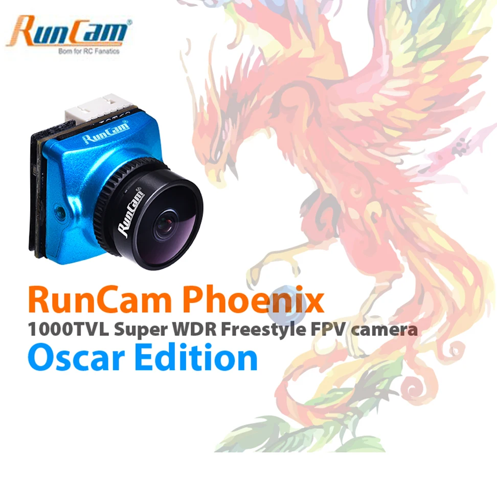 RunCam Phoenix Oscar edition 1000TVL камера FPV 2 5 мм objectif 1/3 &quot120 дБ capteur WDR NTSC/PAL commutable pour Drone de course |