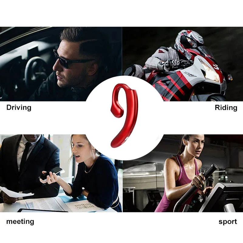 Bluetooth 5 0 наушники с костной проводимостью спортивные стерео ушные крючки