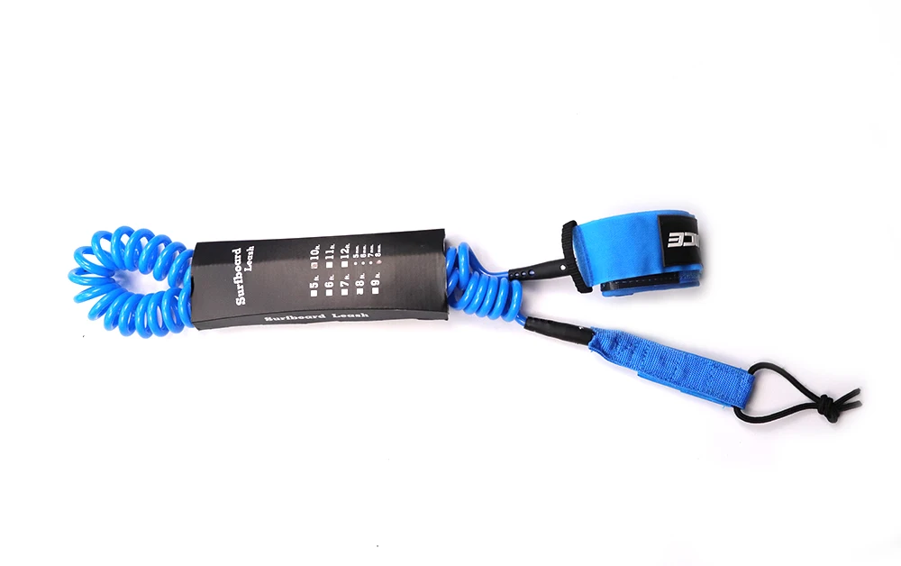 8MM 10FT BLUE Премиум 7 мм 6 мм 7ft/8f/9ft/10ft серфинга поводок весло доска поводок 1 год гарантии серфинга ноги веревка - Цвет: 8MM 10FT BLUE