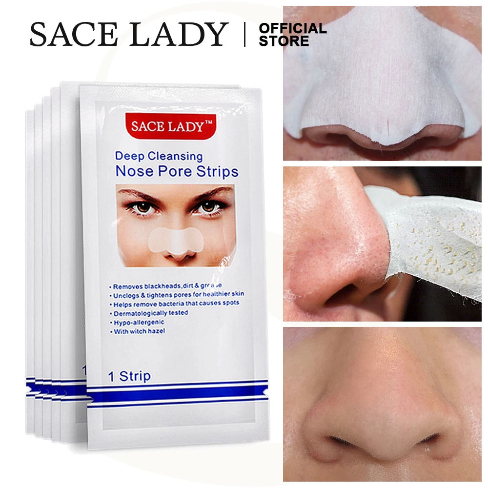 SACE LADY удаление черных точек глубокая полоска для удаления пор в носу наклейка на
