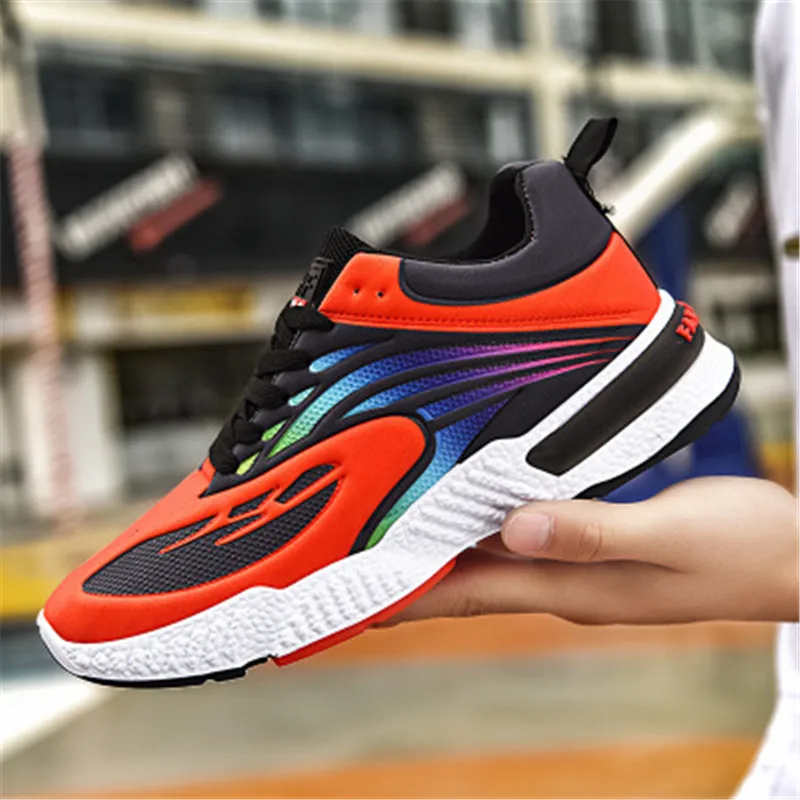 

Spring 2021 Men Running Breathable Outdoor Sports Shoes Lightweight Sneakers for Couple Comfortable Athletic Training Footwear