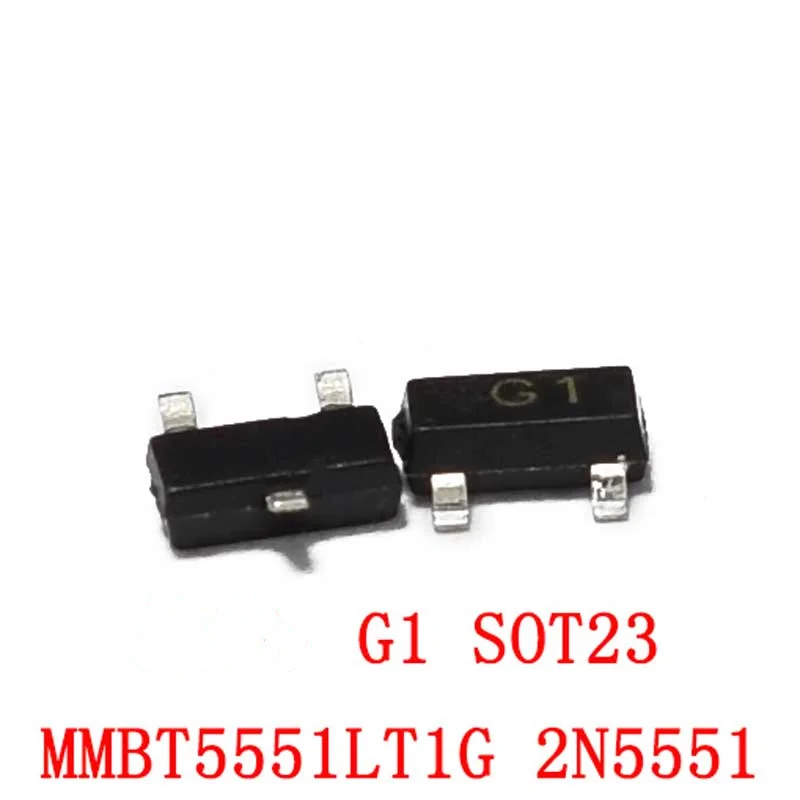 50 шт./лот Триод SOT-23 2N5551 MMBT5551LT1G Шелковый экран G1 NPN SMD диодный транзистор чиповая