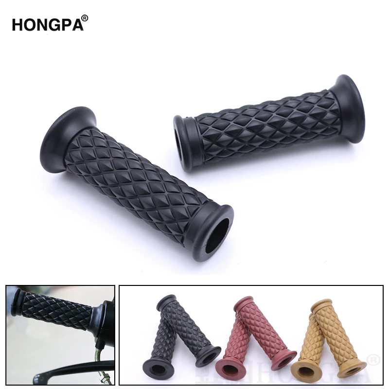 Ретро moto grip классические части скутера винтажные 7/8 &quot22 мм мотоциклетные ручки