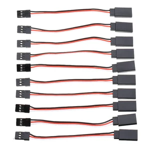 10 шт. 100 мм Servo удлинитель приёмника шнур провод JR мужского и женского пола привести жильный кабель для RC вертолет части к игрушкам на ру