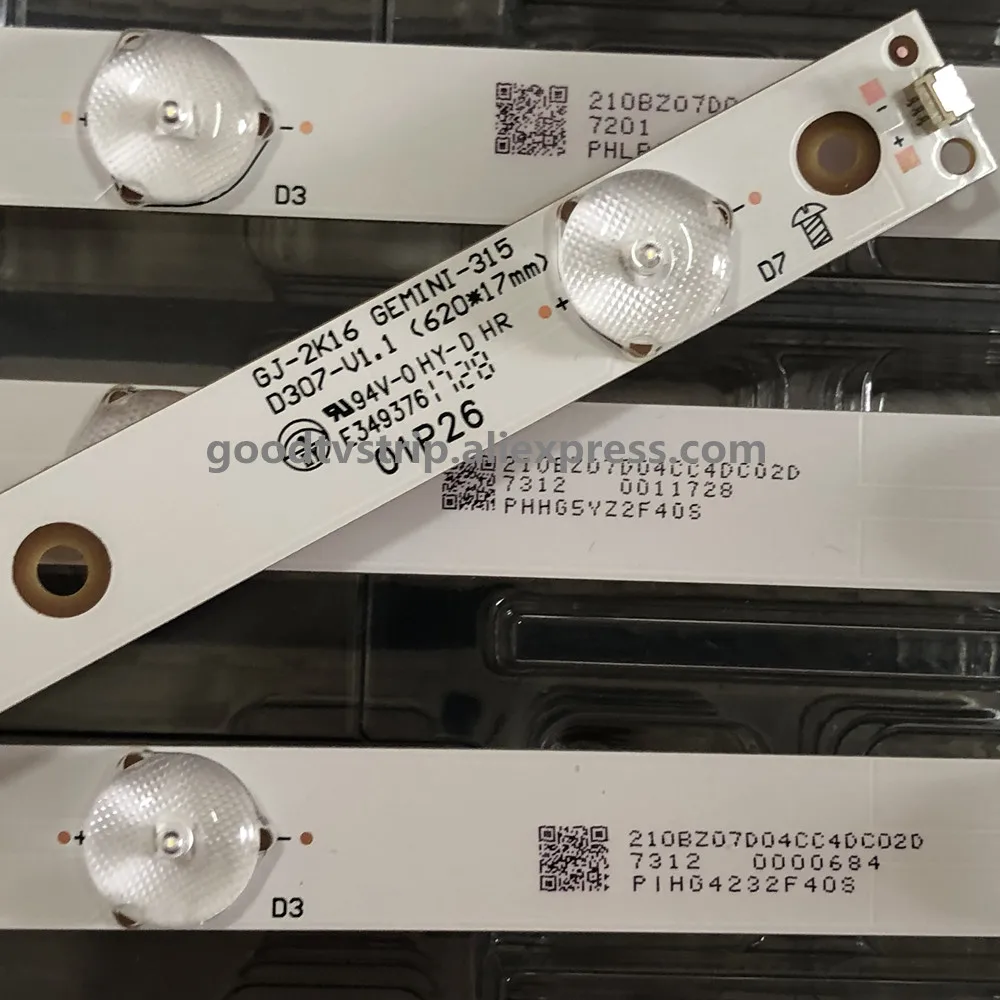 Новинка! 60 шт. 7 светодиодный 615 мм полосы для LBM320P0701-FC-2 32PFK4309-TPV-TPT315B5 32PFK4309 32PHS5301 TPT315B5