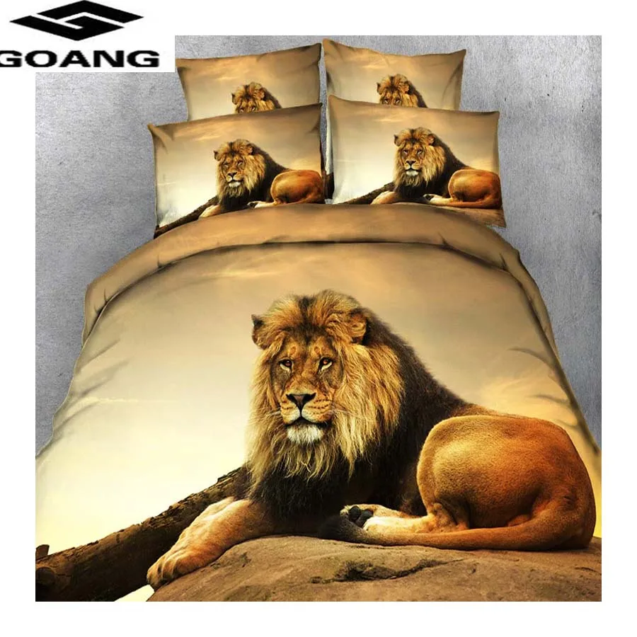 

GOANG linens Euro bedding set king queen duvet cover 240/220 pillowcases king size bedding set home textiles Lion King duvet set