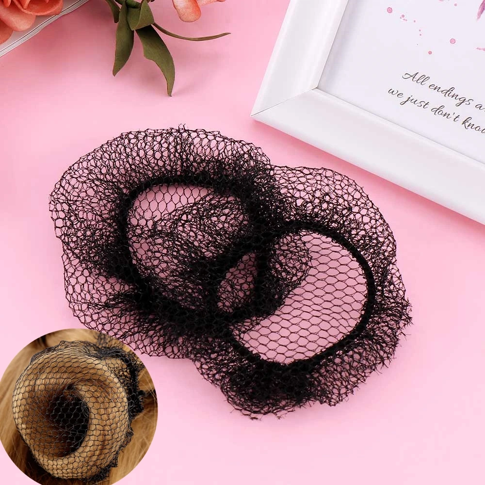 10 шт. невидимые сетки для волос в пучок модные крутые черные эластичные сетчатые