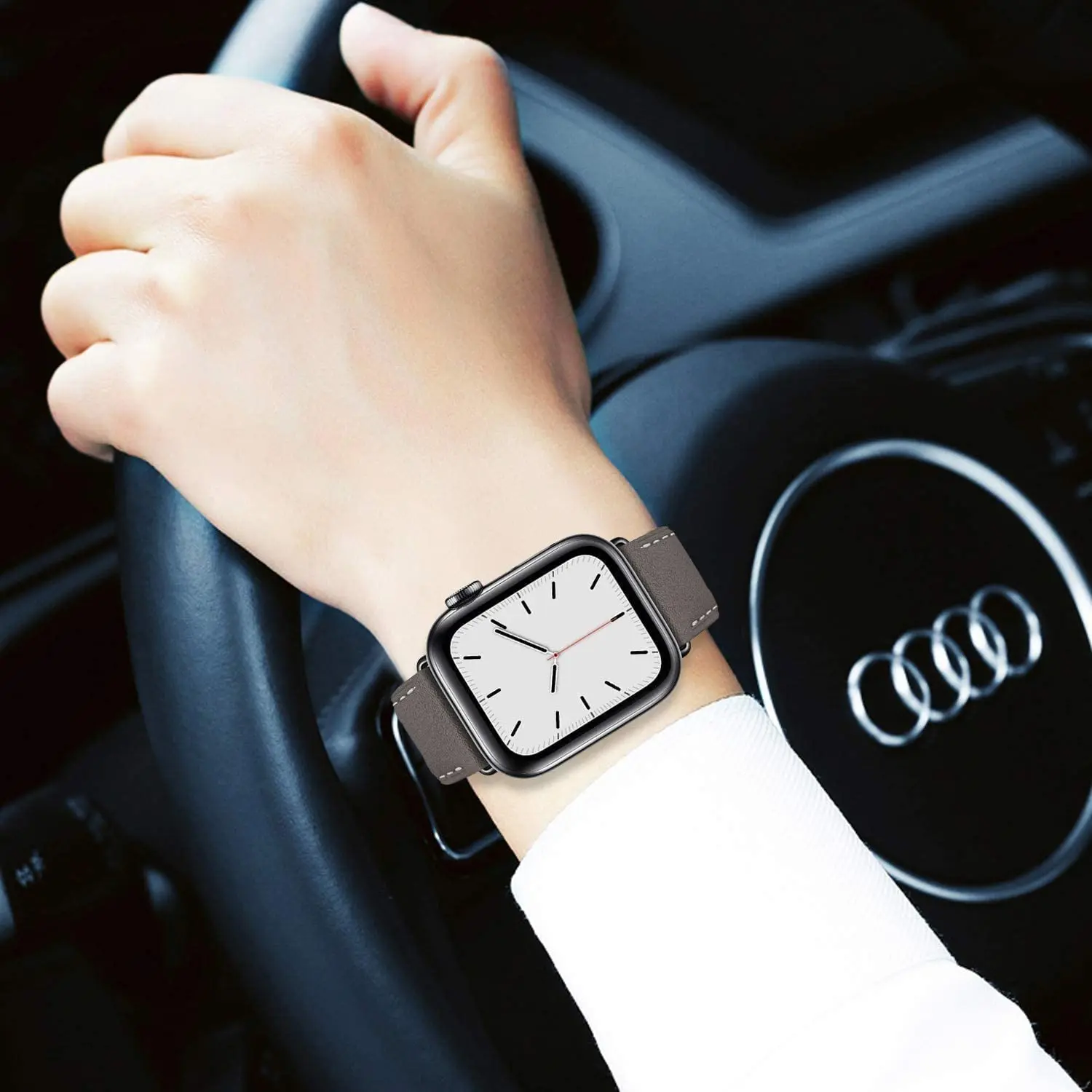 

Strap for Apple watch band leather 44mm 40mm 38mm 42 mm iWatch series 6 se 5 4 3 Single tour bracelet Apple watch band 40 44 mm