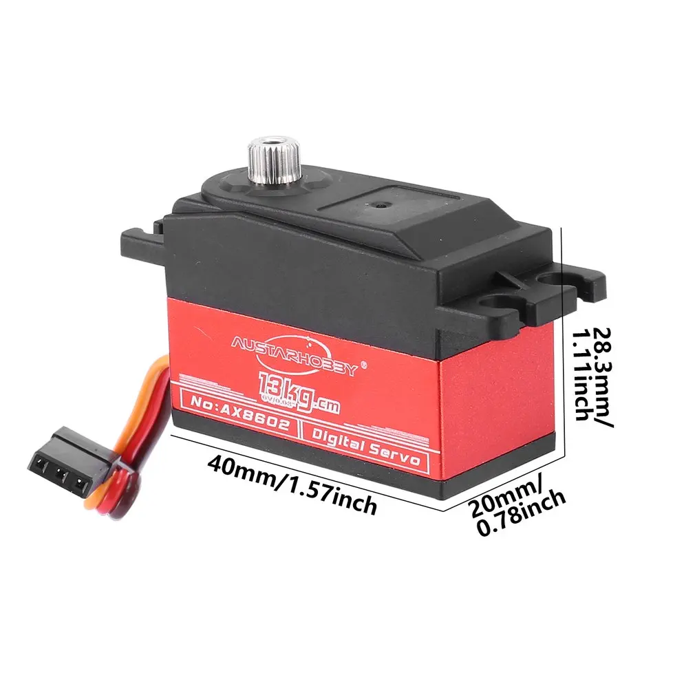 

AX-8602 Metal Gear 13KG Torque Digital Core Servo For On-Road RC Touring Car Drift Car RC Plane Model RC Parts