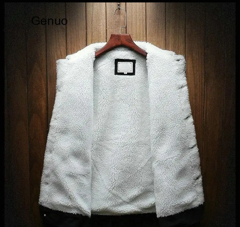 

Men Jacket And Coat Warm Fleece Denim Jacket 2021 Winter Fashion Mens Jean Jacket Outwear Male Plus Size