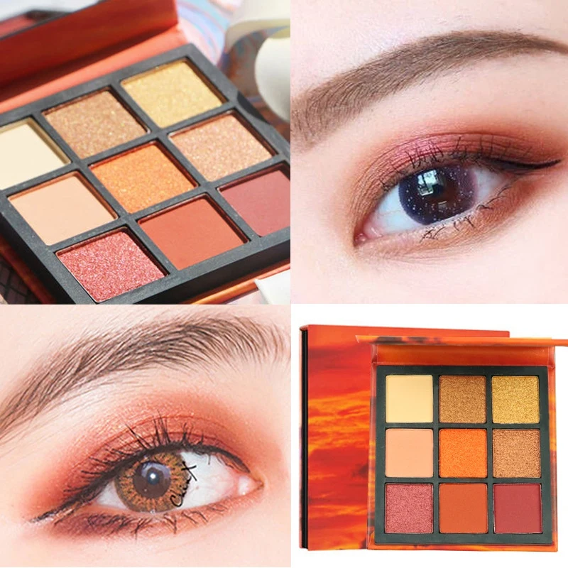 2 стиля Модная палитра теней для век 9 цветов матовые тени блестящих макияж