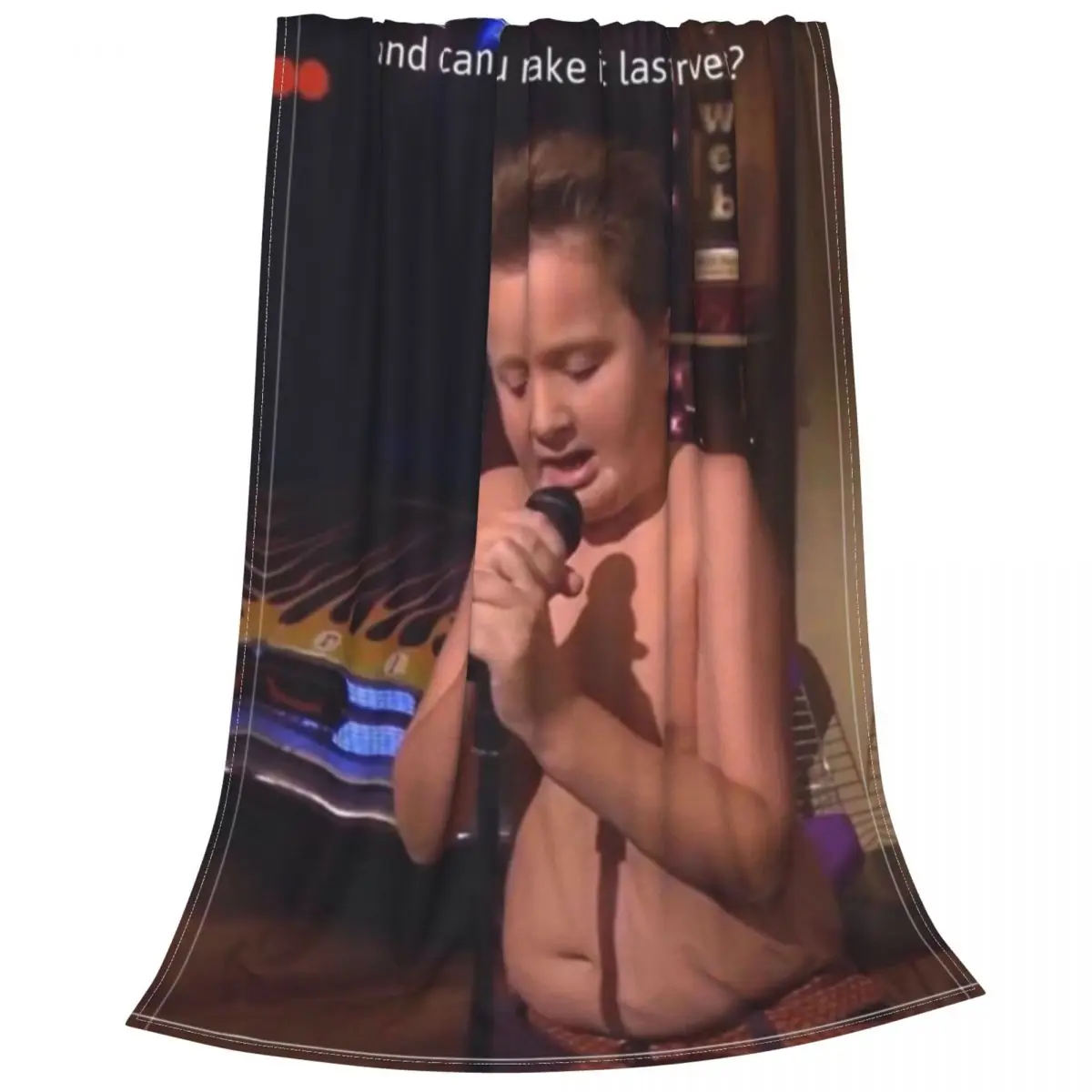 

Gibby Singing ICarly Meme Fleece Blankets Custom Throw Blankets for Home 200x150cm Quilt