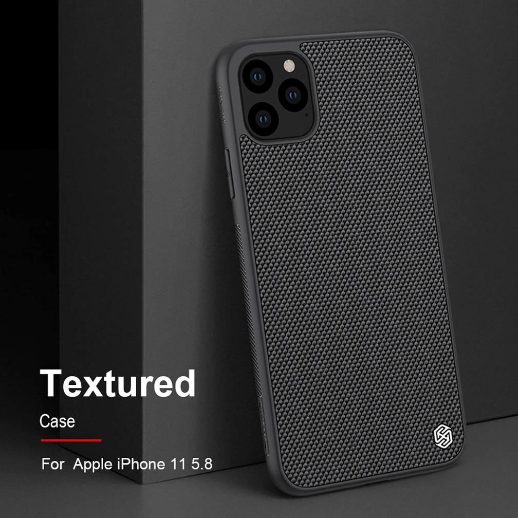 Чехол для iPhone 11 Pro Max NILLKIN текстурированный нейлоновый волоконный чехол задняя крышка для iPhone 11 Pro 6,5 дюймовый чехол для телефона прочный нескользящий