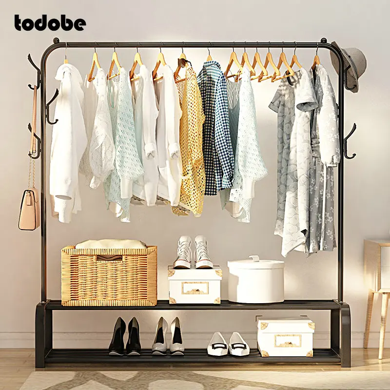 Стойка для одежды из нержавеющей стали съемная напольная вешалка сушилка