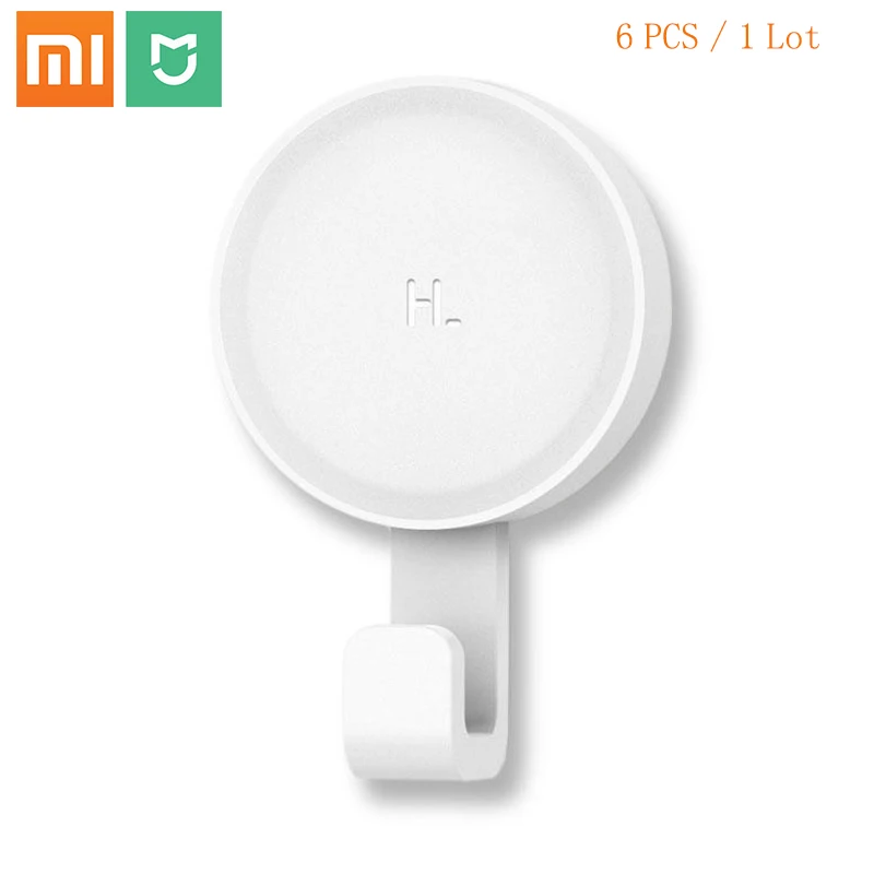Настенные крючки xiaomi Mijia маленькие прочные клеящиеся для ванной спальни кухни